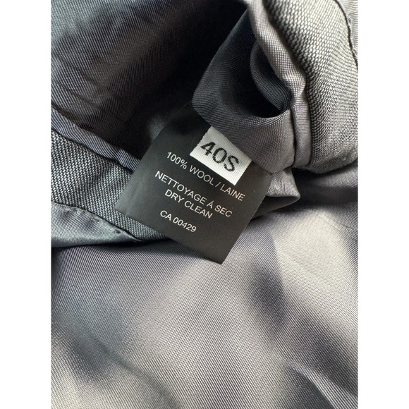 Peter Millar Blazer Mens 40S Gray Wool Sport Coat Two Button Classic Suit Jacket - Picture 7 of 9